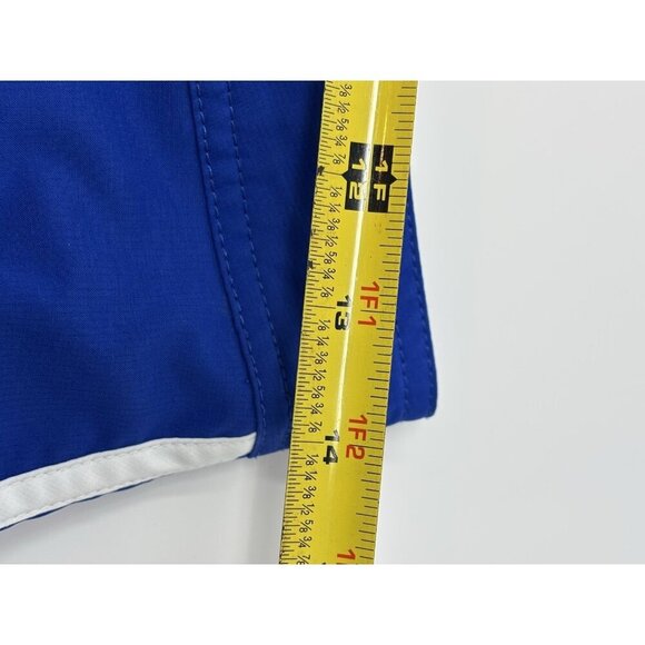 L.L. Bean Boys Light and Dark Blue Drawstring Swim Shorts with Mesh Lining - Picture 7 of 9